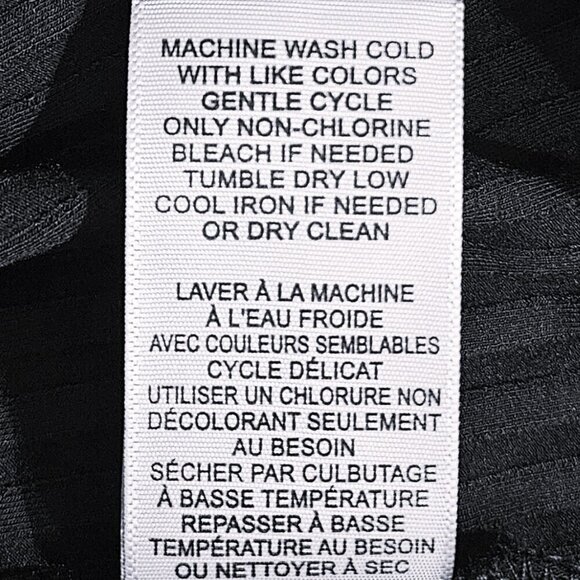 NWT Philosophy Black Ribbed Flutter Sleeve Top - 3X - Picture 8 of 9